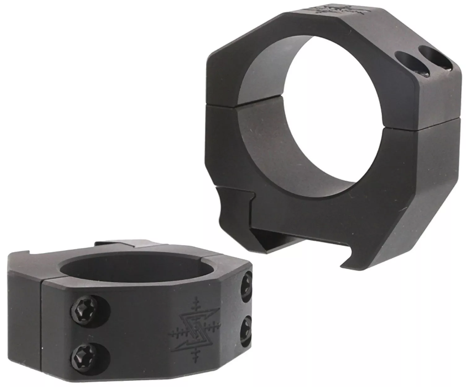 Seekins Precision 34mm High Height 4-Cap Scope Rings Black