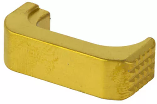 Shield Arms Premium Mag Release For Glock 43x/48 AFALSEdized Finish Gold Right Hand Only G43x-prm-gld-rh