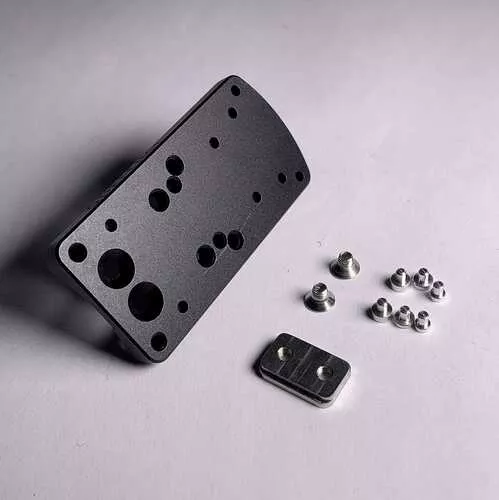 Shield Sights Mounting Plate | Black | Fits Walther PPQ Q4/Q5 | MNT-PPQ-SMS-RMS