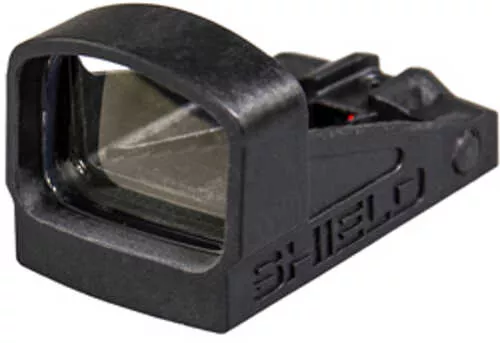 Shield Sights Shield Mini Sight Compact Glass Edition Red Dot Sight FALSEn Magnified Fits Smsc Footprint 8moa Dot Black Sms