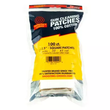 Shooter’s Choice Cleaning Patch | 2.5″ | 100 Pack | SHF-917-100