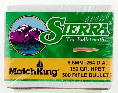 Sierra 1755C MatchKing6.5Creedmoor 150gr Hollow Point Boat Tail 500/Box