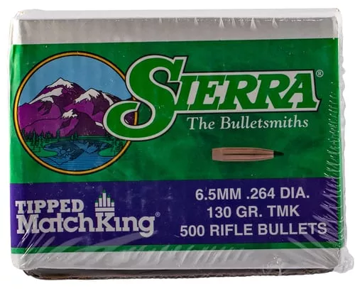 Sierra 7430C Tipped MatchKing264Cal 130gr Tipped MatchKing 500/Box