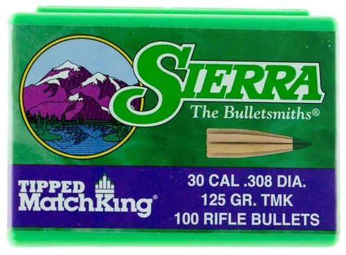 Sierra 7725 Tipped MatchKing30Cal 125gr Tipped MatchKin 100/Box