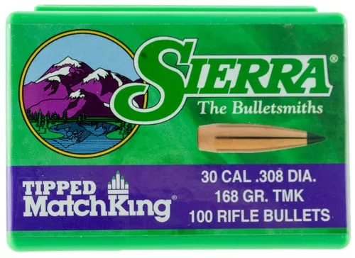 Sierra 7768 Tipped MatchKing30Cal 168gr Tipped MatchKing 100/Box