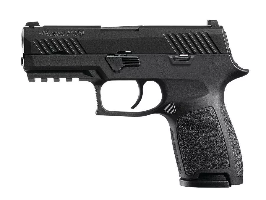 Sig P320 Compact 45ACP 3.9″ 9rd Black Nitron Night Sights