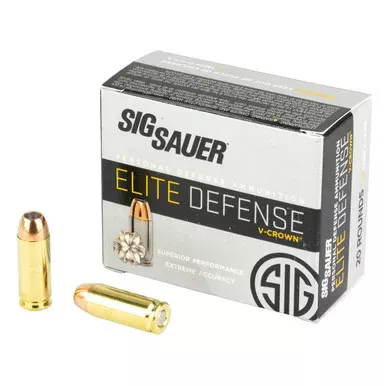 Sig Sauer 10mm Ammo 200 Grain Jacketed Hollow Point Box of 20