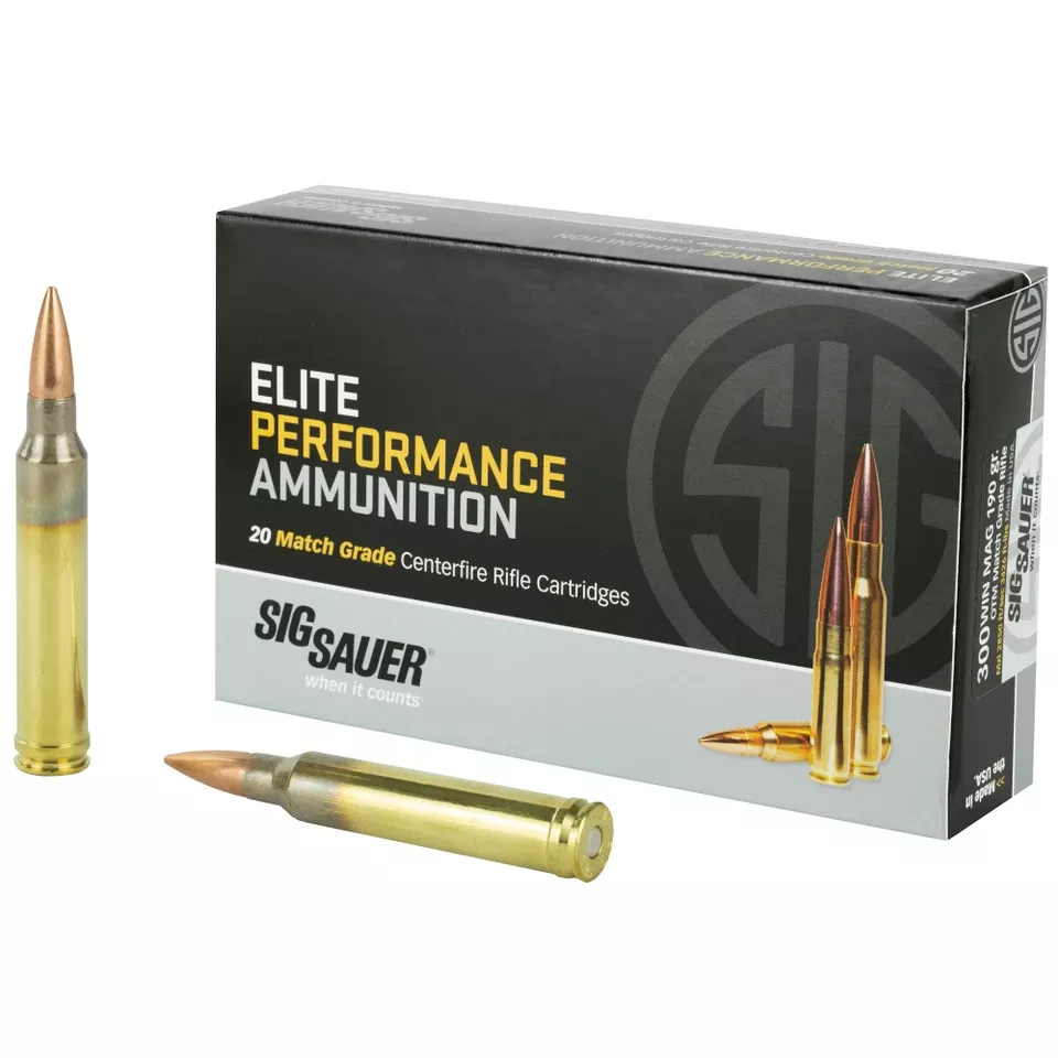 SIG SAUER 300 Win Mag 190 Grain OTM Ammunition - 20 Rounds