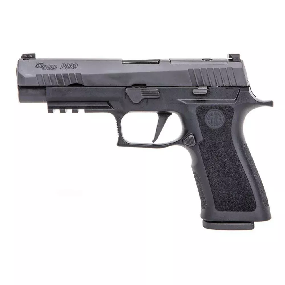 Sig Sauer P320 X- Series Handgun 9mm Luger 10rd Magazines(2) 4.7″ Barrel Optic Plate Cover Manual Safety CA Compliant