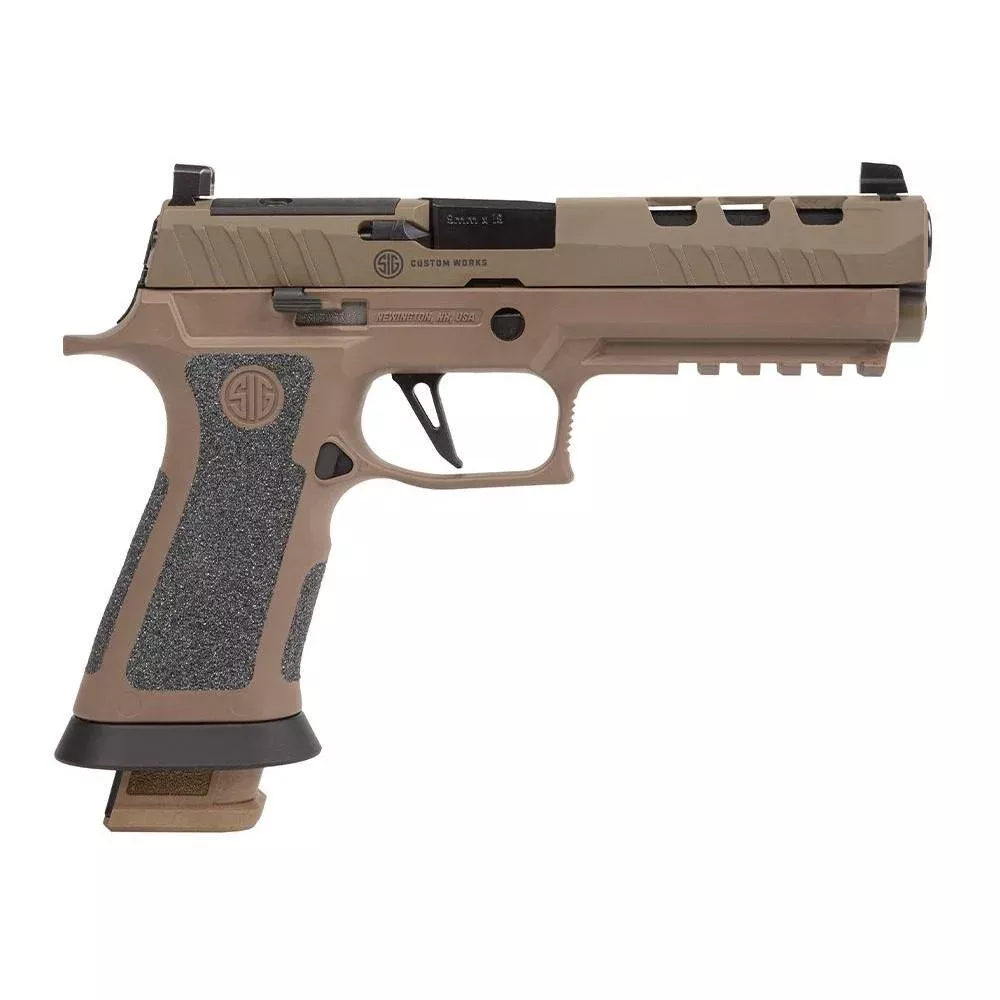 Sig Sauer P320 XFive DH3 Handgun 9mm 21rd Magazines (3) 5″ Barrel Coyote Tan