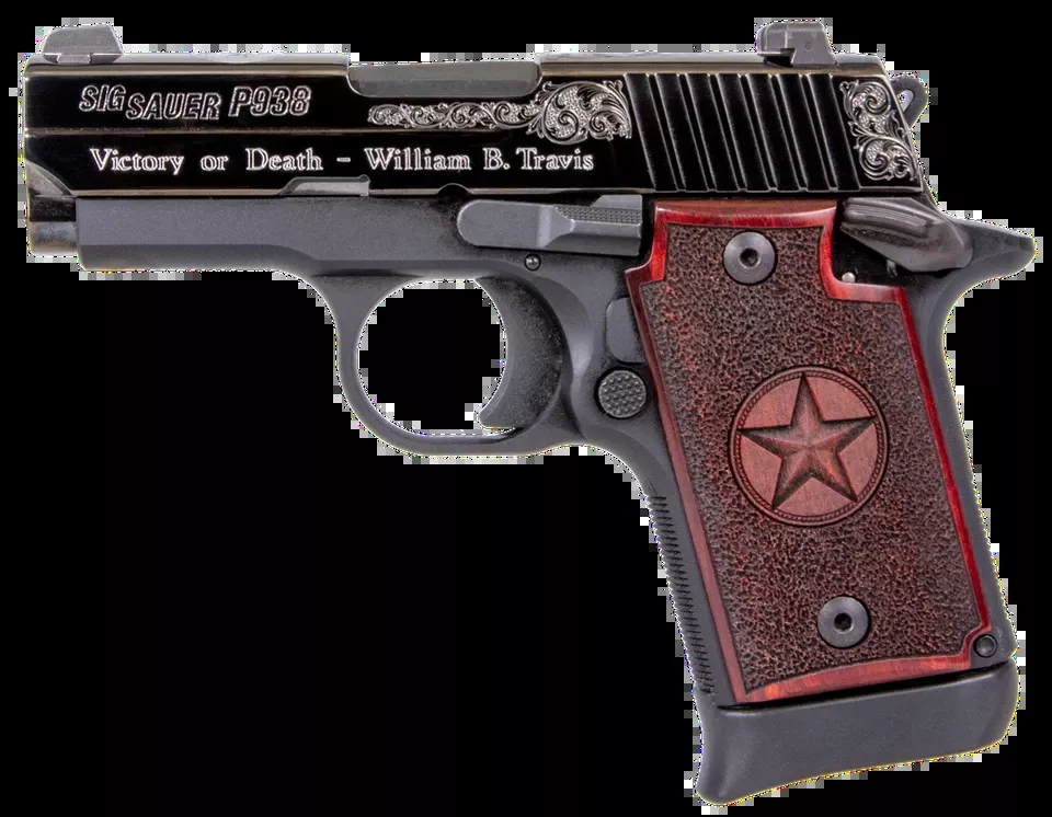 Sig Sauer P938 Texas Edition 9mm Luger with Night Sights and Redwood Grip