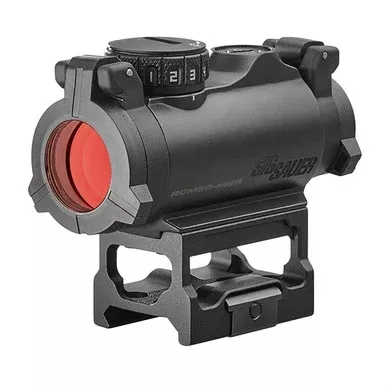 Sig Sauer Romeo-MSR 1x 20mm Red Dot Sight with 2 MOA Green Dot, Black