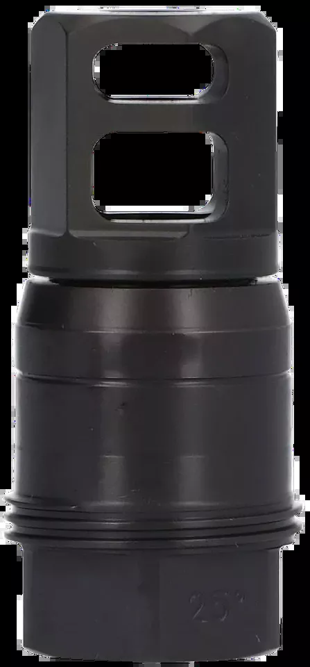 Sig Sauer SL76258X2425DEGM 7.62mm Clutch-Lok QD Muzzle Brake, Black Stainless Steel, 5/8" 24 tpi Threads, 25° Taper