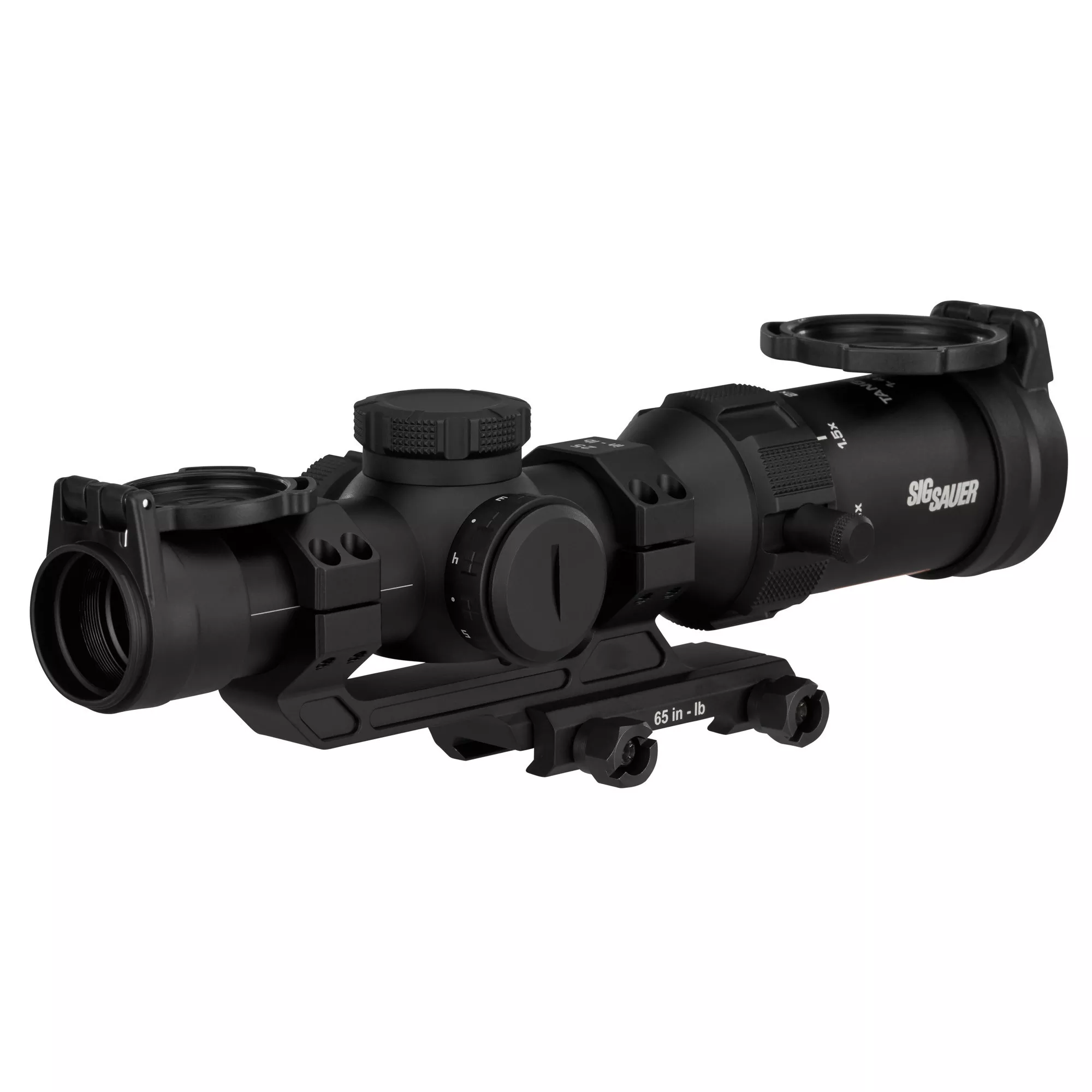 SIG SPR Rifle Scope 1-4x24mm SFP Hellfire Quadplex Illuminated FL-4 Black w /Mount