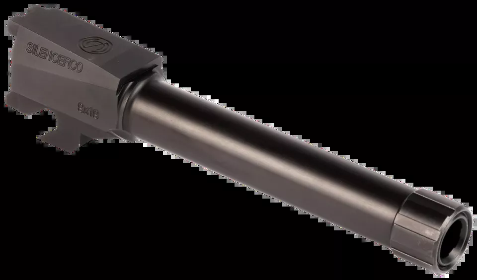 SilencerCo AC2486 4.50" 9mm Threaded Barrel for Sig P320 Compact - Black Nitride Stainless Steel