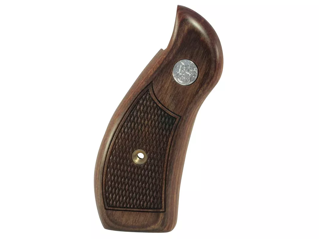 Smith & Wesson Grips S&W K, L-Frame Round Butt Checkered Dymondwood