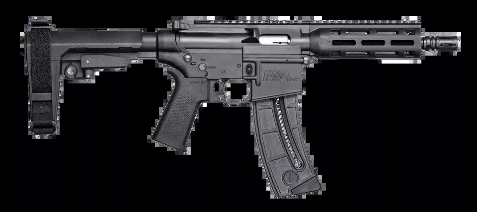 Smith & Wesson M&P15 Pistol 22 LR with Adjustable Arm Brace and Optics Ready
