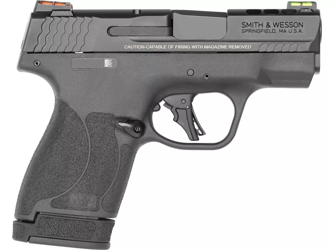 Smith & Wesson M&P9 Shield Plus EDC 9mm Luger Pistol 3.1″ Barrel 13+1 Round Armornite Slide Black Grip Black Frame