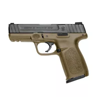 Smith & Wesson SD9 9mm Luger Pistol 4″ Barrel 16+1 Round Flat Dark Earth Frame