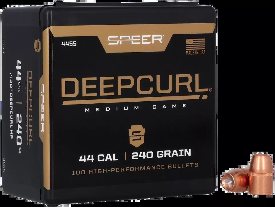 Speer 4455 DeepCurl .44 Cal 240gr HP - 50/Box, 5/Case