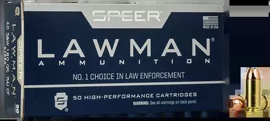 Speer Lawman Cleanfire 40 S&W Ammo 180 Grain Full Metal Jacket Box of 50
