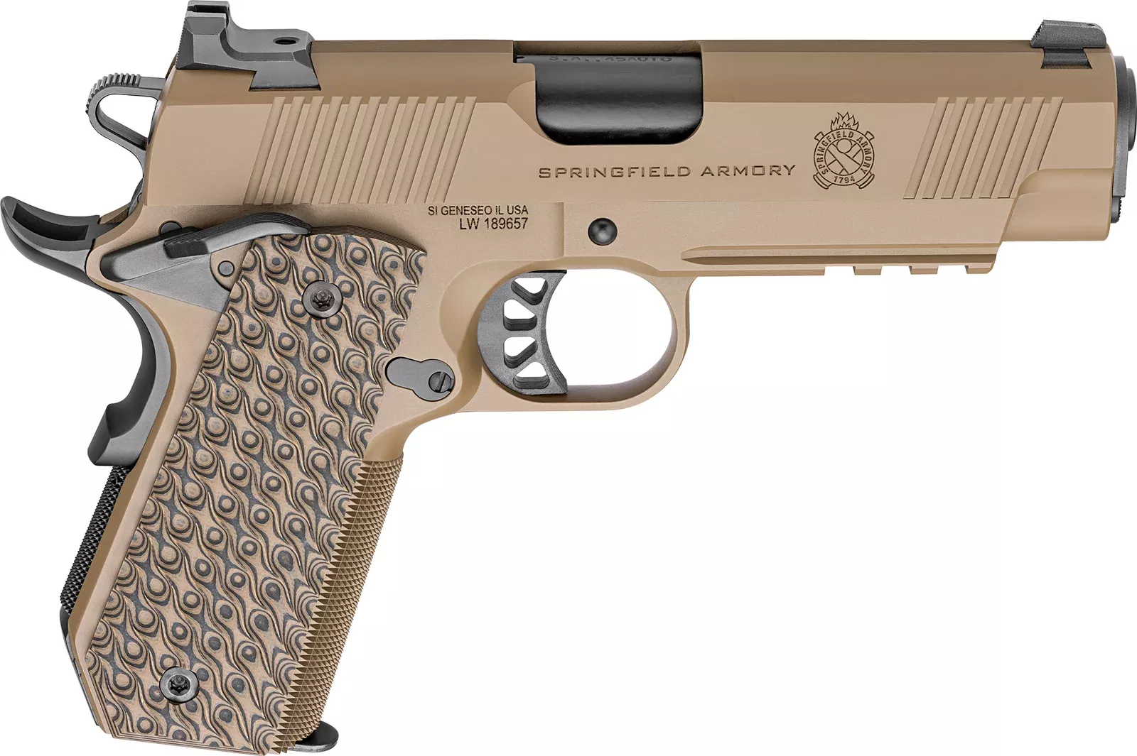 SPRINGFIELD ARMORY 1911 TRP 45ACP BRN 4.45″ NS#