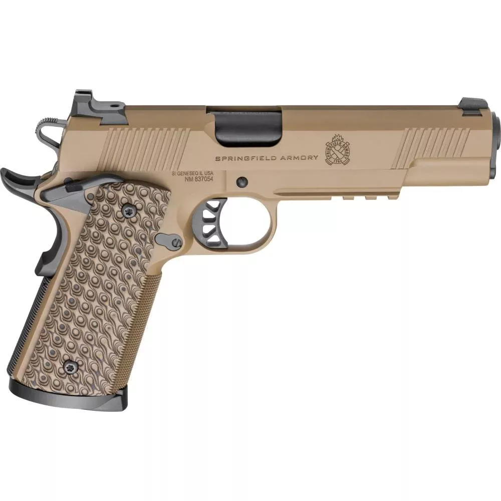 Springfield Armory 1911 TRP Handgun .45 ACP 8rd Magazines (2) 5″ Barrel Coyote with Light Rail
