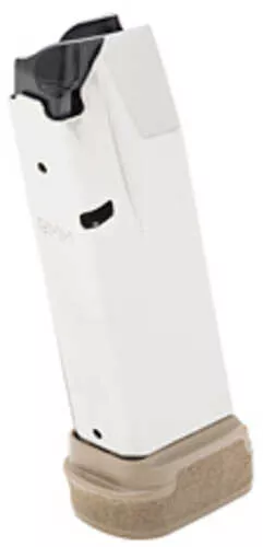 Springfield Magazine 9MM 17 Rounds Fits Hellcat Pro Silver Flat Dark Earth Base Plate