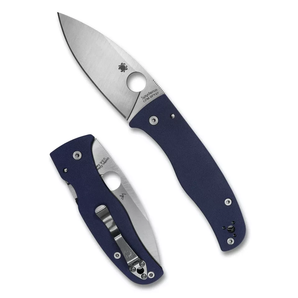 Spyderco Bodacious Folding Knife 3.63" CPM SPY27 Blue