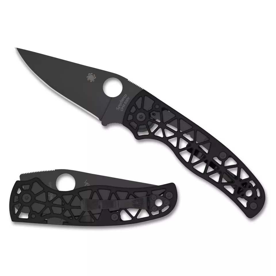 Spyderco Edgerati Folding Knife 3.57" Black DLC CPM-S30V