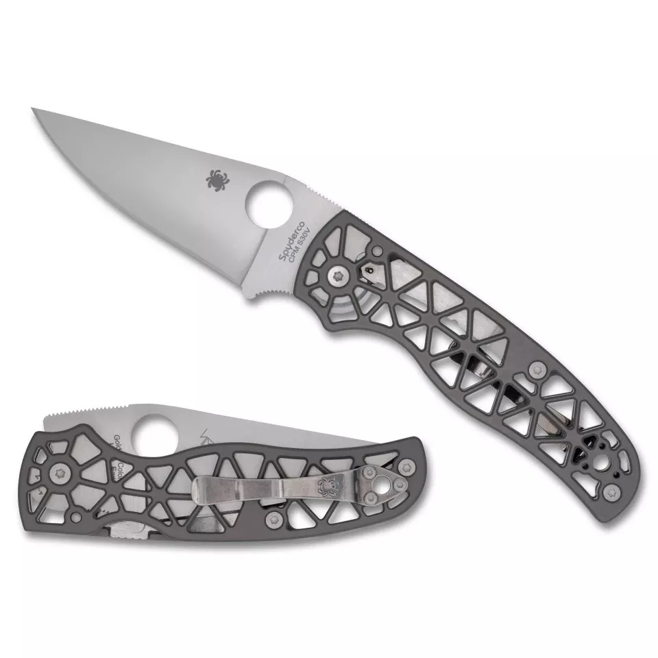 Spyderco Edgerati Folding Knife 3.57" Gray CPM-S30V