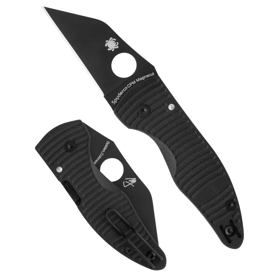 Spyderco Microjimbo Salt 2.45" Black DLC Plain Edge