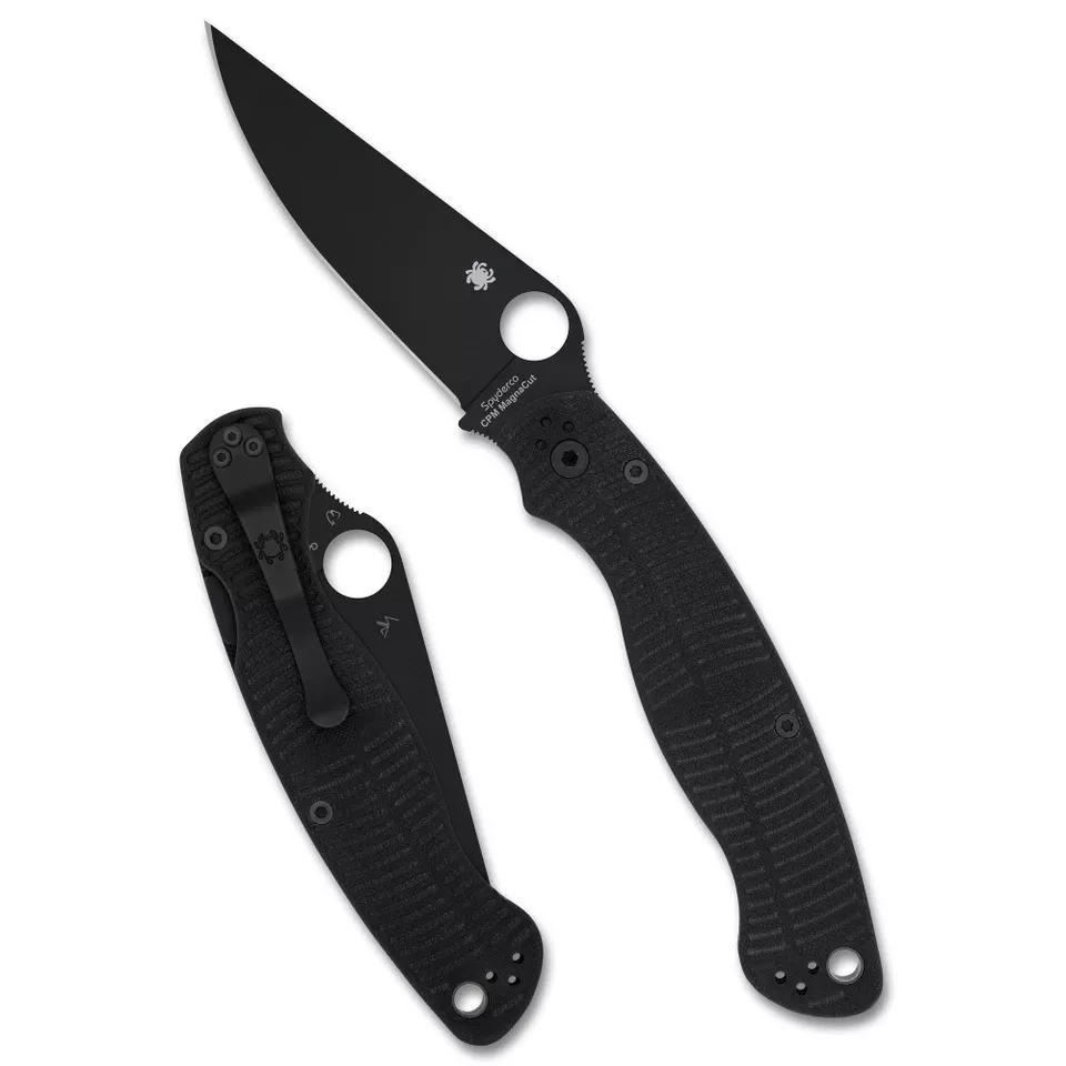 Spyderco Military 2 Salt 4" MagnaCut DLC Black Knife