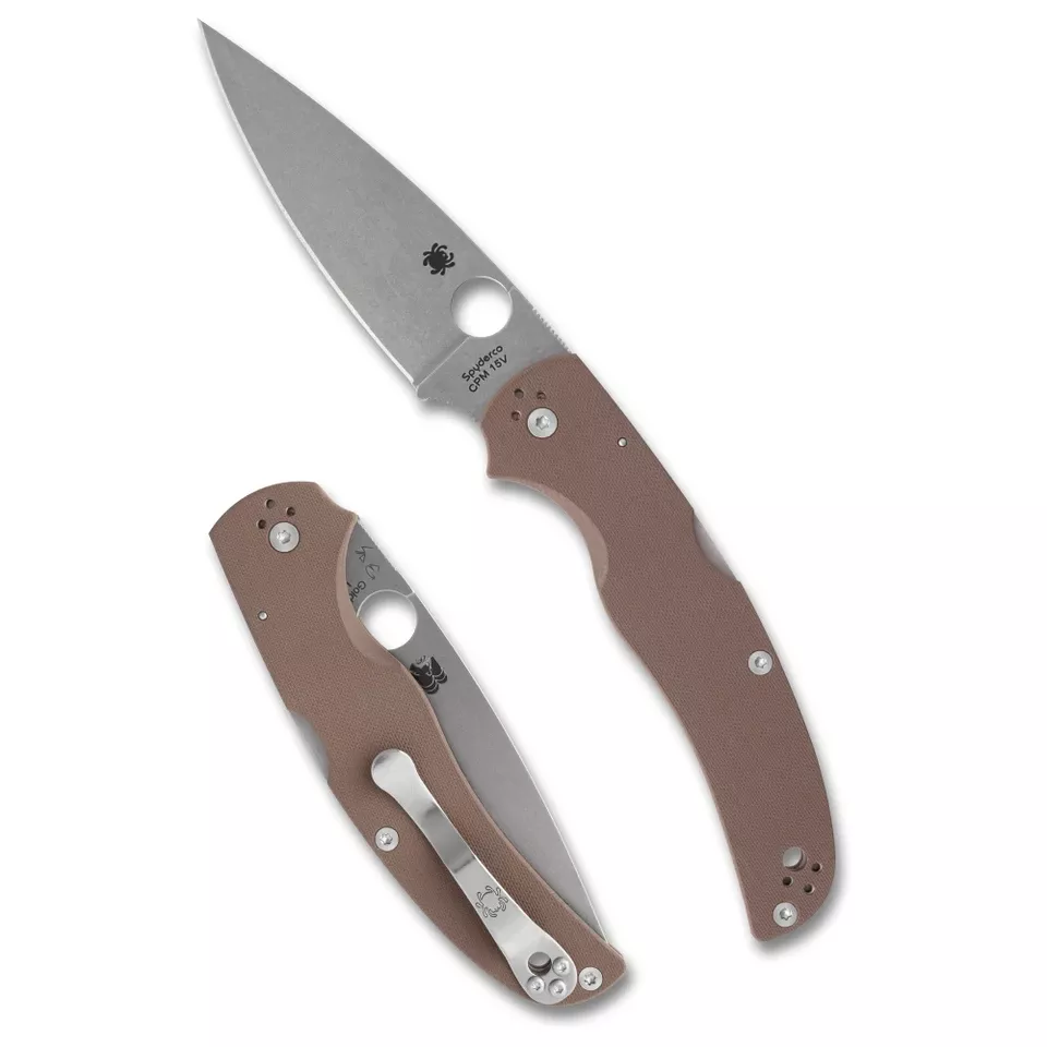 Spyderco Native Chief 4.08" Folding Knife CPM15V Brown