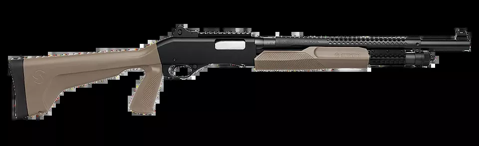 Stevens 19468 12 Gauge Tactical Pump Shotgun with Heat Shield and Picatinny Rails