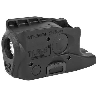 Streamlight TLR-6 | Weaponlight | Fits Glk 26/27/33 | White LED 100 Lumens | Includes 2 CR 1/3N Lithium Batteries | Black | 69282