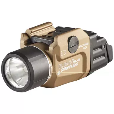 Streamlight TLR-7 HL-X USB | 1000 Lumens | 1 Hour Runtime | Multi-Fuel | Anodized Finish | Flat Dark Earth | Includes High and Low Switch | (1) SL-B9 Rechargeable Battery | USB Carging Cable | Multitool and Key Kit | 69459