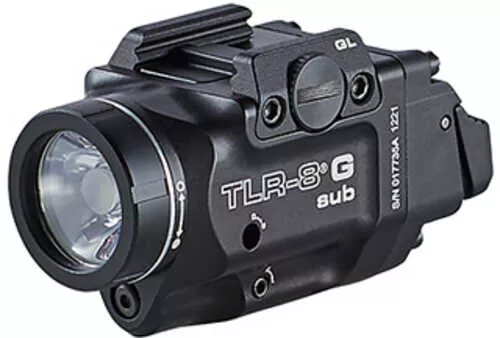 Streamlight Tlr-8 G Sub White Led With Green Laser Fits Glock 43x/48 Mos 500 Lumens AFALSEdized Finish Black In