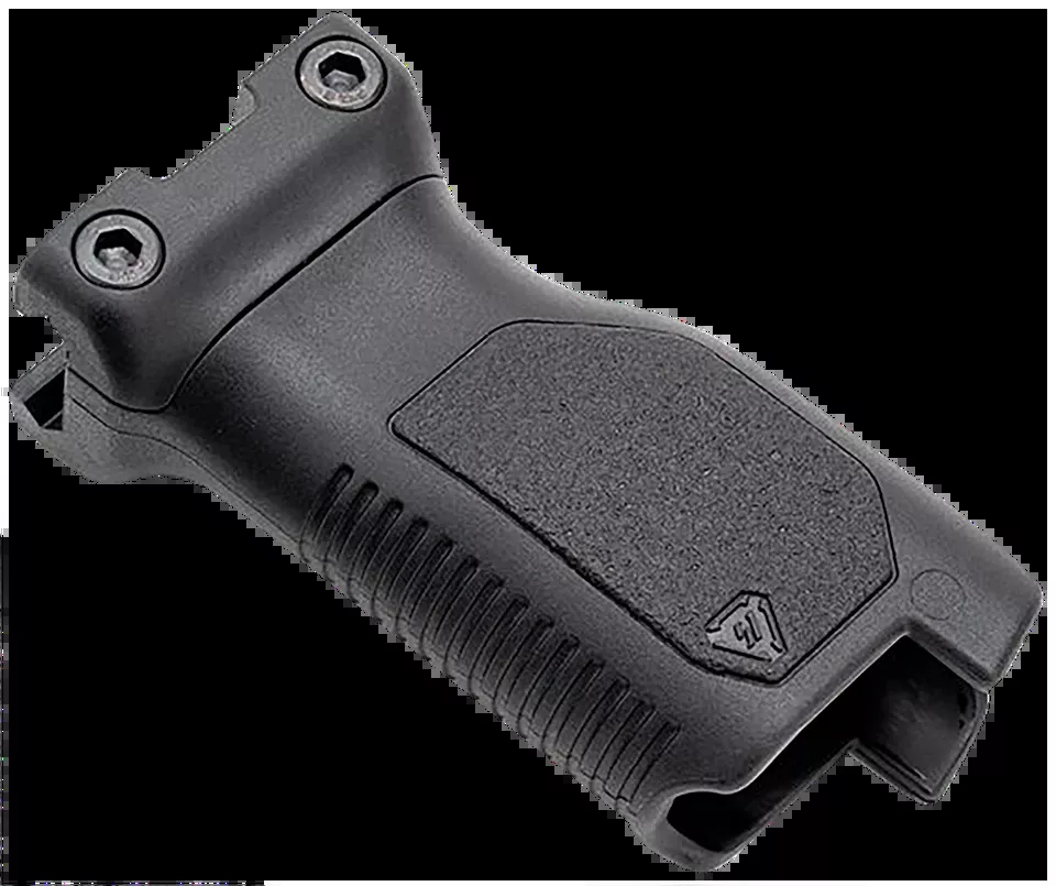 Strike Industries ARCMAGRAILLBK Long Black Polymer Angled Vertical Grip with Cable Management for Picatinny Rail