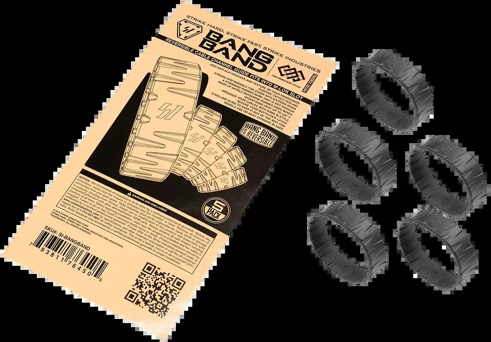 Strike Industries BANGBAND Black Rubber Bands 5-Pack