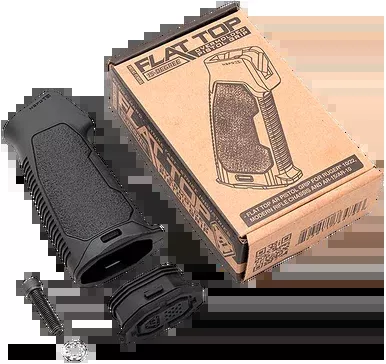 Strike Industries Pistol Grip 15 Degree Flat Top AR-15 Rubber Overmolded Polymer Black