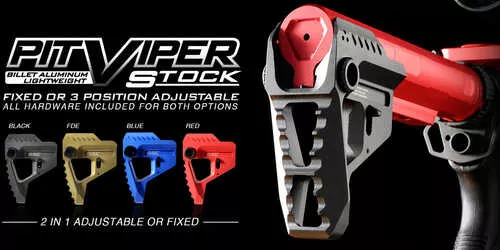 Strike Pit Viper AR Rifle Aluminum/Steel Red
