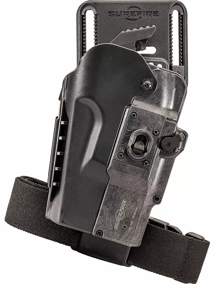 SureFire Masterfire Rapid Deploy OWB Black Polymer Belt Holster - Right Handed