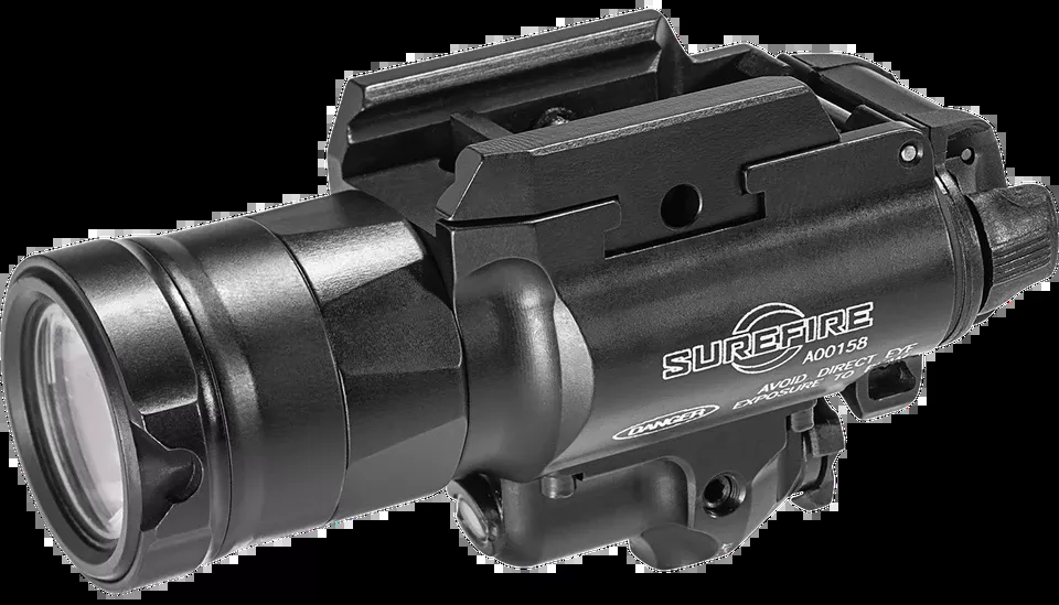 SureFire X400UH-A-GN Ultra Masterfire 1000 Lumens LED/Green Laser Black Anodized