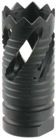 TacFire MZ1021 Thread Crown 223 Rem/5.56 NATO Muzzle Brake 1/2"-28 tpi Black Oxide Steel