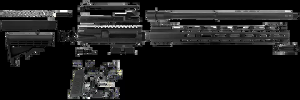 TacFire SSRK9MM16LPK 9mm Luger AR-15 Build Kit - Black Nitride Steel, Sports South Exclusive