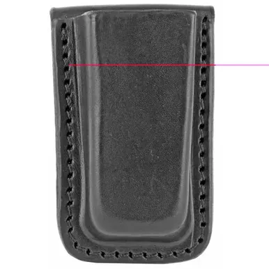 Tagua MC5 Single Mag Carrier | Fits Glock 9/40 Magazines | Black Leather | Ambidextrous | MC5-022