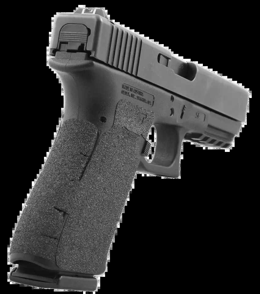 Talon Grips 381G Adhesive Grip for Glock Gen5 Models with Large Backstrap - Black Textured Granulate