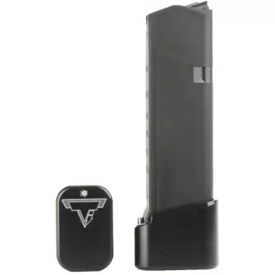 Taran Tactical Innovation Base Pad | For Glock 19/23 | +4/+5 | Black | GBP940C-1