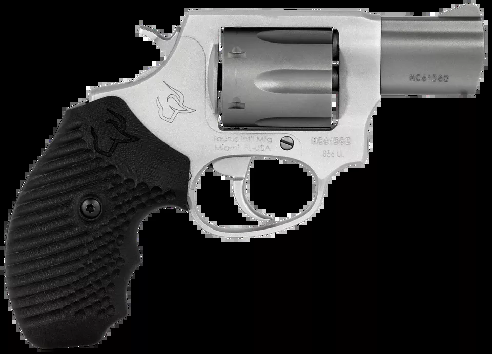 Taurus 856 Ultra-Lite .38 Special +P Revolver, 2" Barrel, 6-Round, Matte Stainless & Black VZ Grip